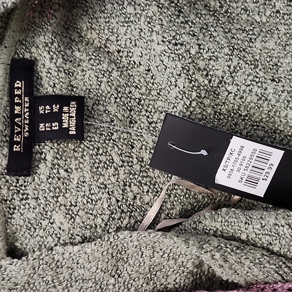 Brand New 2CT BUNDLE REVAMPED OPEN CARDIGAN SWEATERS-XS/S - Picture 7 of 8